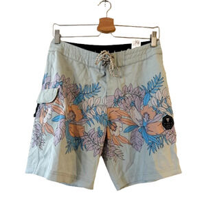VISSLA Men's E Komo Mai Print Recycled Board Shorts